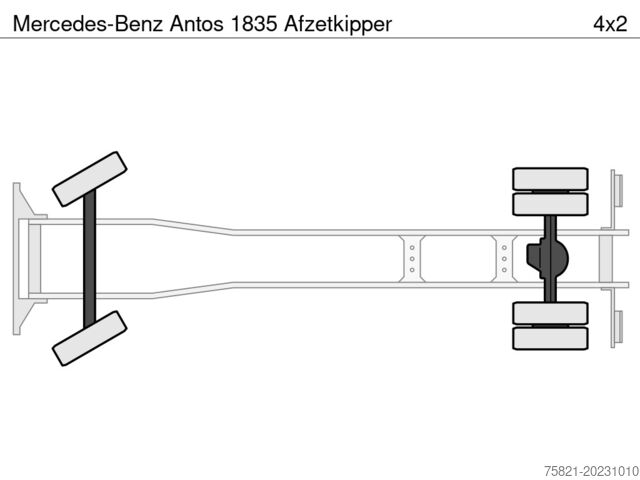 Portaalarmsysteem Mercedes-Benz Antos 1835 Afzetkipper