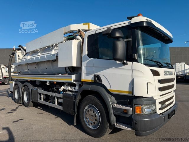 Vakumlu tank kamyonu SCANIA P360 6x4 Hvidtved Larsen Flexline 312 Euro 6