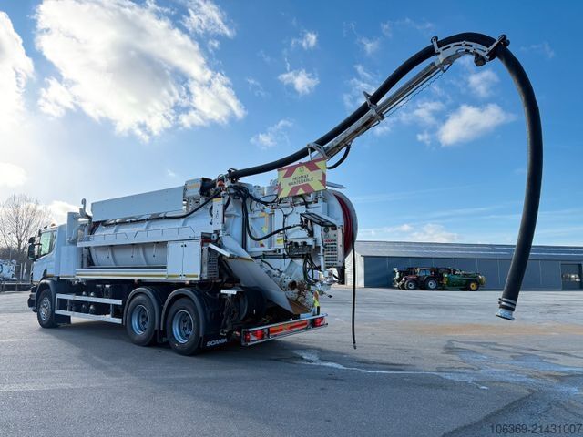Vakumlu tank kamyonu SCANIA P360 6x4 Hvidtved Larsen Flexline 312 Euro 6