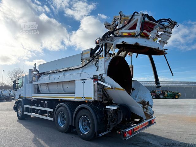 Vakumlu tank kamyonu SCANIA P360 6x4 Hvidtved Larsen Flexline 312 Euro 6