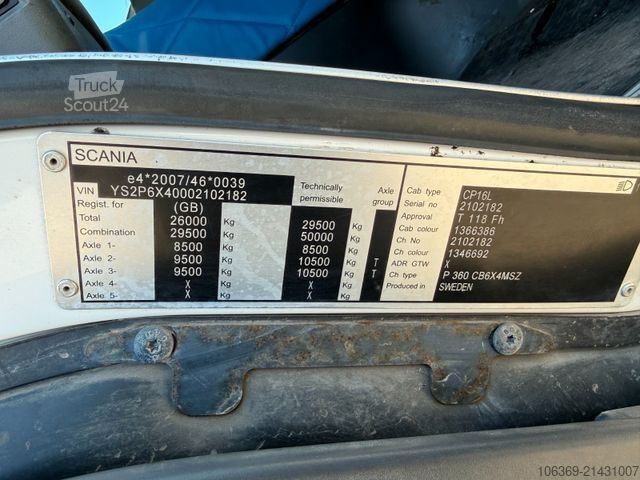 Vakumlu tank kamyonu SCANIA P360 6x4 Hvidtved Larsen Flexline 312 Euro 6