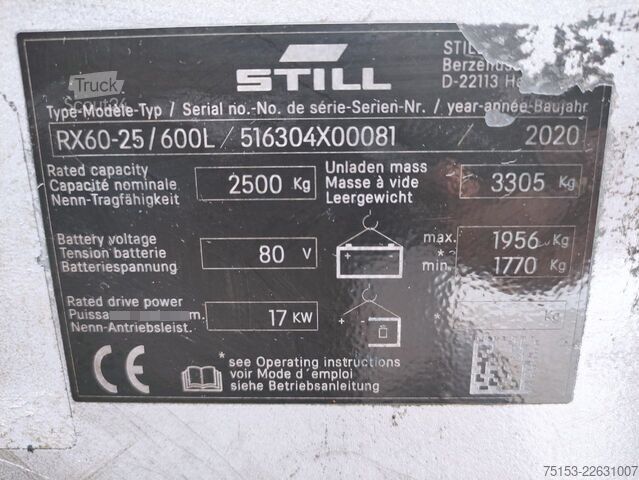 Elektrisch – 4 wielen Still RX60-25/600L / NEU LACKIERT