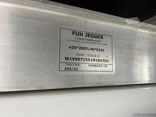 Caroserie tip cutie JEGGER UNUSED CLOSED BOX + DAUTEL TAILLIFT (750KG)