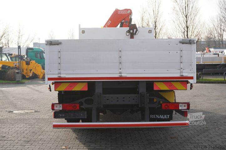 Бортовий із краном Renault C280 DTI 8 / FASSI crane 5.6T / range 8m