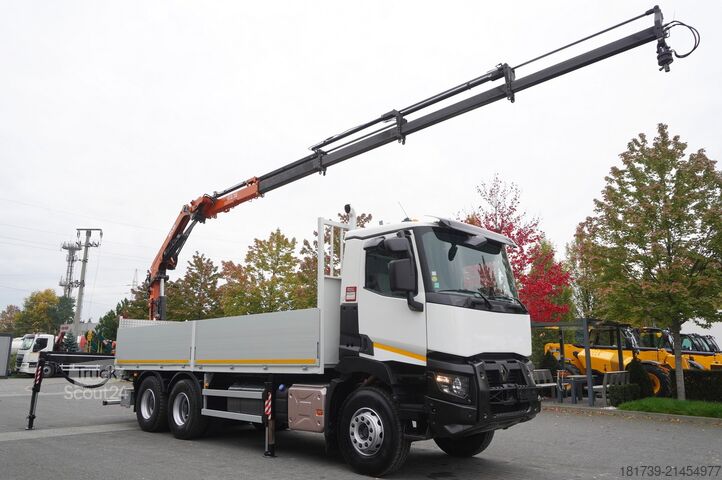 Бортовий із краном Renault C380 Comfort 6x4 / Atlas 172.3E crane