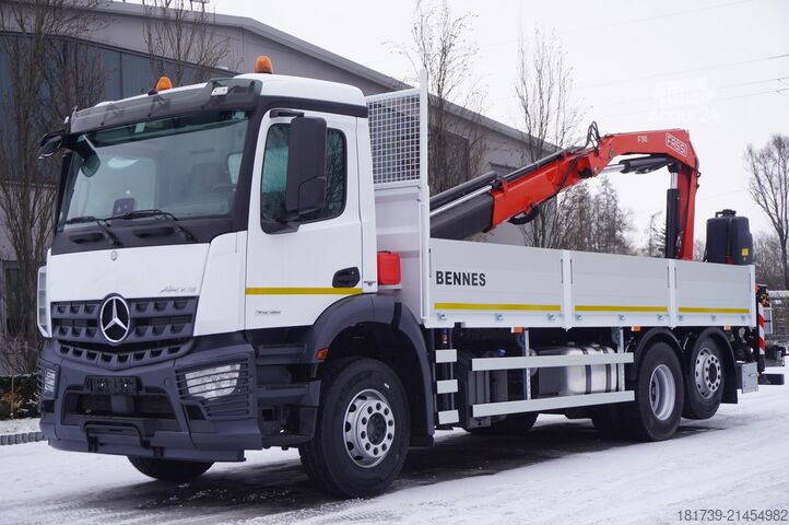 Бортовий із краном Mercedes-Benz Arocs 2536 6x2 E6 / Fassi F195A.0.23 / r