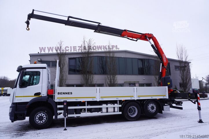 Бортовий із краном Mercedes-Benz Arocs 2536 6x2 E6 / Fassi F195A.0.23 / r