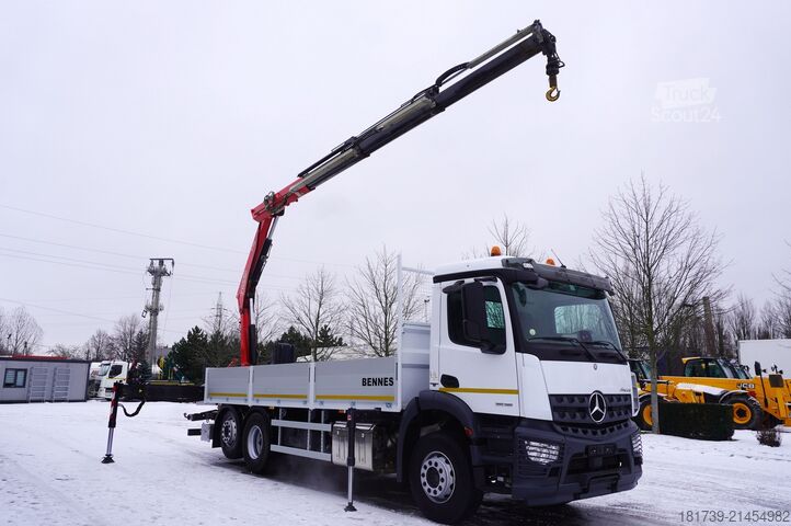 Бортовий із краном Mercedes-Benz Arocs 2536 6x2 E6 / Fassi F195A.0.23 / r