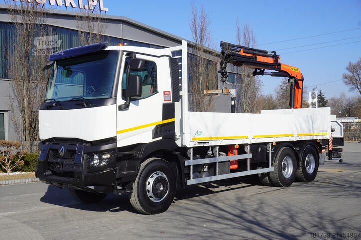 Бортовий із краном Renault C380 / 6x4 / HDS Palfinger PK 18002-EH 6