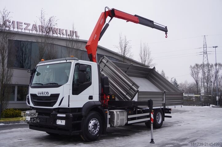 Basculante trilateral Iveco Stralis 19.310 E6 4x2 / Fassi F155A.0.22