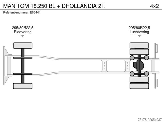 Valigia MAN TGM 18.250 BL + DHOLLANDIA 2T.