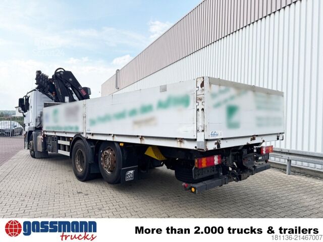 Vrachtauto met open laadbak Mercedes-Benz Actros 2532 L 6x2, Liftachse, Kran Hiab 244EP-5
