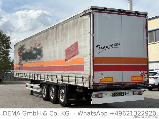 Open oplegger met zeil KRONE SD*Vollluft*Edschaverdeck*Scheibenbremsen*ALU*