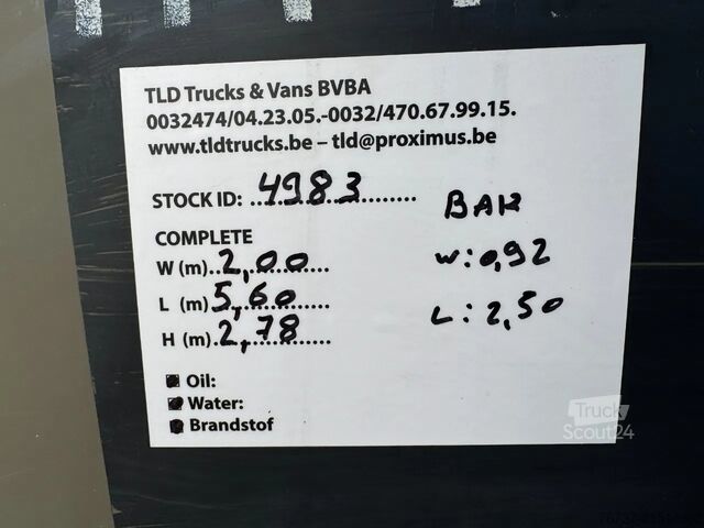 Platforminis furgonas su dviguba kabina Fiat Ducato **2500DIESEL-EX BELGIAN ARMY**