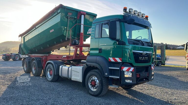 Teherautó MAN TGS 18.500 4x4H BLS 2010 Kempf SKM 31/2 SR tipper semi-trailer