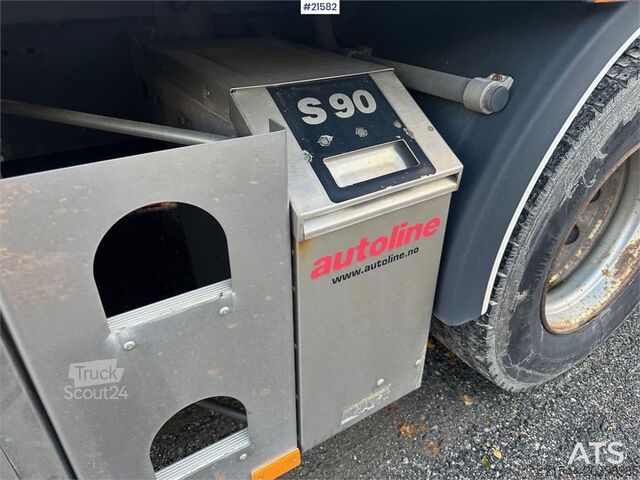 Resväska Volvo FM 500 6x2 box truck w/ full side opening and lift