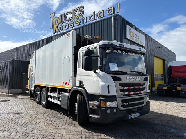 Jätteenkeräysauto Scania P 320 + SEMAT + 6X2 STEERING + EURO 6 + PERFECT...
