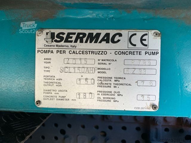 Betonpumpen-LKW MERCEDES-BENZ AROCS 2636 6x4 Euro 6 Betonpumpe SERMAC 5Z33