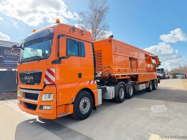Vacuümtankwagen MAN Assmann Auflieger Saug-Druck-Kombi  / Recycler