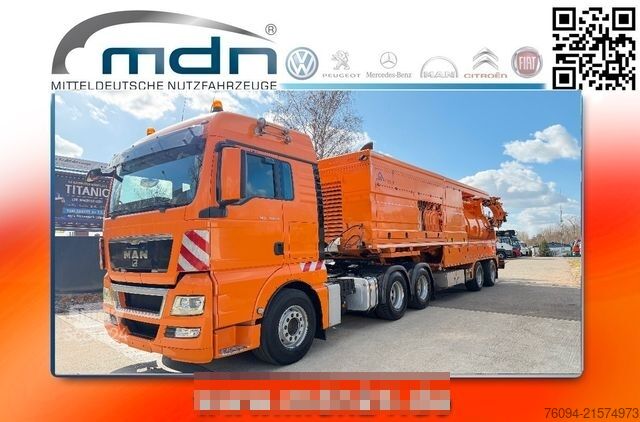 Semi-remorque ASSMANN Assmann Saug /Druck Kombi Spüler Recycling