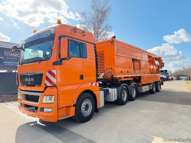 Semi-remorque ASSMANN Assmann Saug /Druck Kombi Spüler Recycling