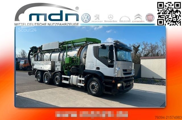 Autocisterna a vuoto IVECO Stralis 260S48 Sinz ADR SaugDruck Kombispül.Recy