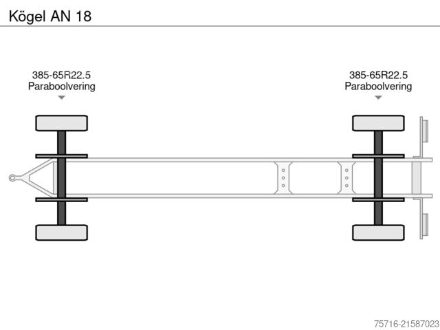 مقطورة منصة Kögel AN 18