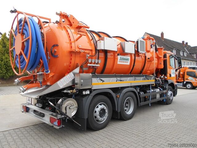 Vakuuminė cisterna sunkvežimis MAN TGM 26.320 6x2-4 BL / Faros 14/1 piston