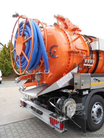 Vakuuminė cisterna sunkvežimis MAN TGM 26.320 6x2-4 BL / Faros 14/1 piston