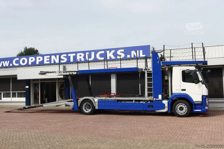 Autonkuljetuspakettiauto Volvo FM 330 5 car transporter KASSBOHRER, 4x2