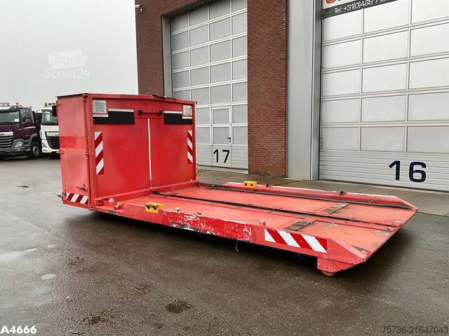 Afzetcontainer Flatcontainer met opbergruimte 