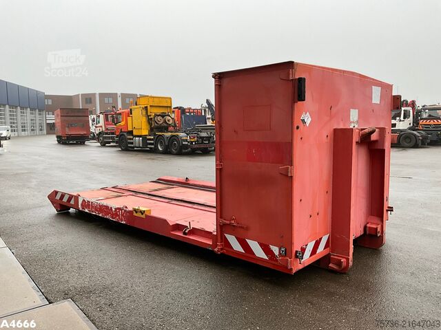 Afzetcontainer Flatcontainer met opbergruimte 