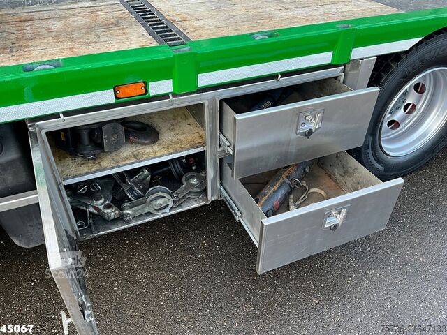 Crane truck DAF FAX 85 CF 410 HMF 85 Tonmeter laadkraan + Fly-jib