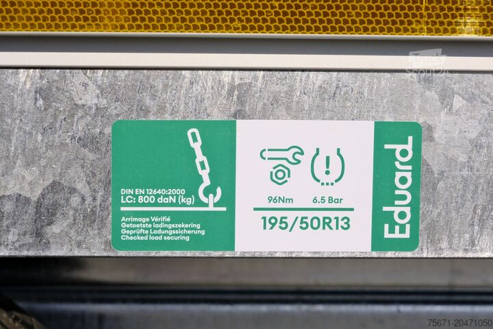 Príves do auta EDUARD HL 3116 310 x 160 cm 1800 kg Bordwand 40