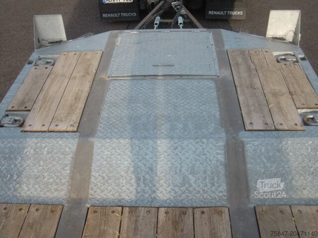 Lavt læssende trailer Humbaur HTD 30 85 25 K Tieflader hydr. Rampen