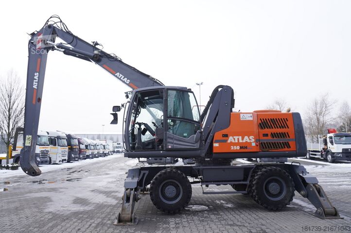 Átrakodógépek ATLAS 250MH material handling excavator