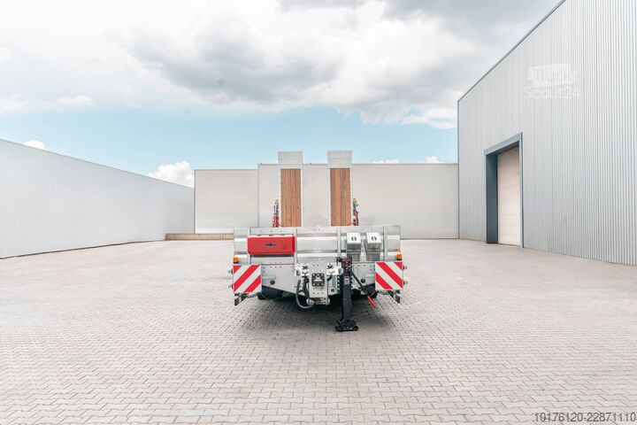 Tieflader Anhänger Nükte Trailer 3 Axle Drawbar Lowbed Trailer