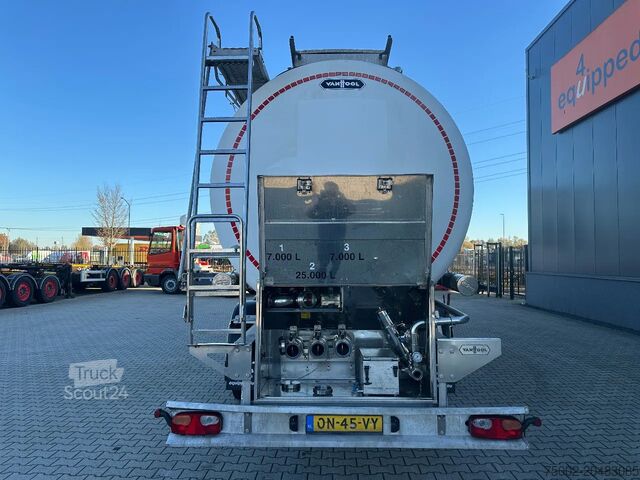 Food tanker Van Hool LEVENSMIDDELEN / 39.000L / 3-KAMMER / INOX / NL...
