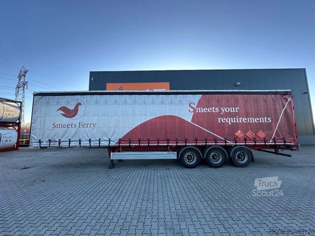 Sliding tarpaulins Pacton alu zijborden + planken, hardhouten vloer, NL-t...