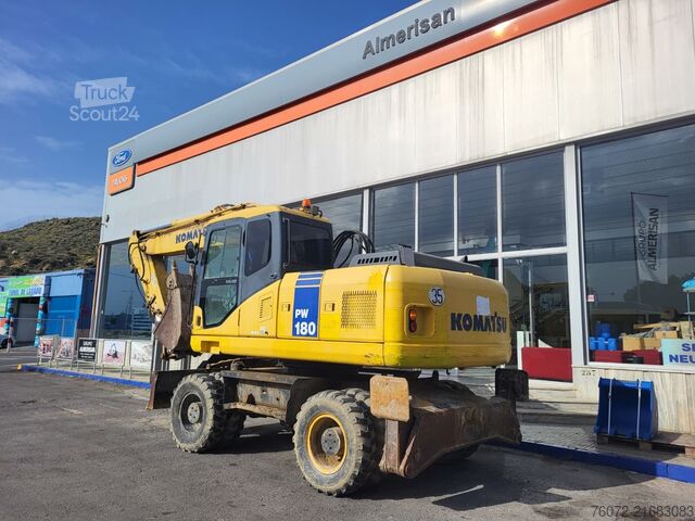 Excavatrice mobile sur pneus Komatsu PW180-7K