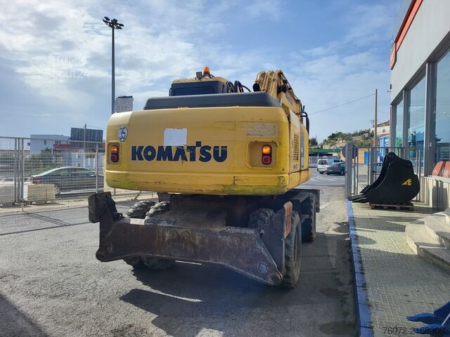 Excavatrice mobile sur pneus Komatsu PW180-7K