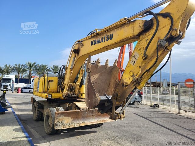 Excavatrice mobile sur pneus Komatsu PW180-7K