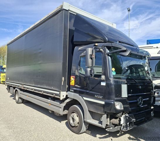 LKW mit Pritsche & Plane MERCEDES-BENZ 1222 L Atego Klappliege Schiebeplane Edscha LBW