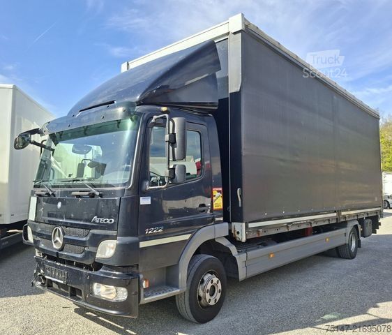 LKW mit Pritsche & Plane MERCEDES-BENZ 1222 L Atego Klappliege Schiebeplane Edscha LBW