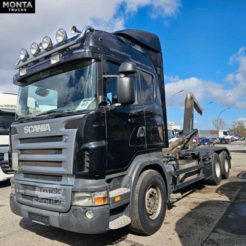 Abrollkipper SCANIA R480 Abrollkipper, Meiller RK20-65,Retarder, TÜV