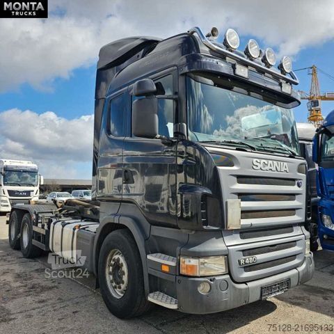 Abrollkipper SCANIA R480 Abrollkipper, Meiller RK20-65,Retarder, TÜV