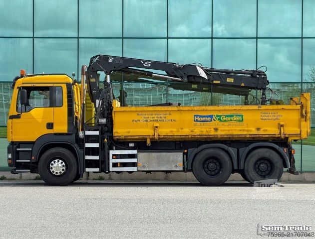 Autocarro ribaltabile MAN TGA 26.350 6X4 HIAB 144D-2 KIPPER ONLY 149.000 K