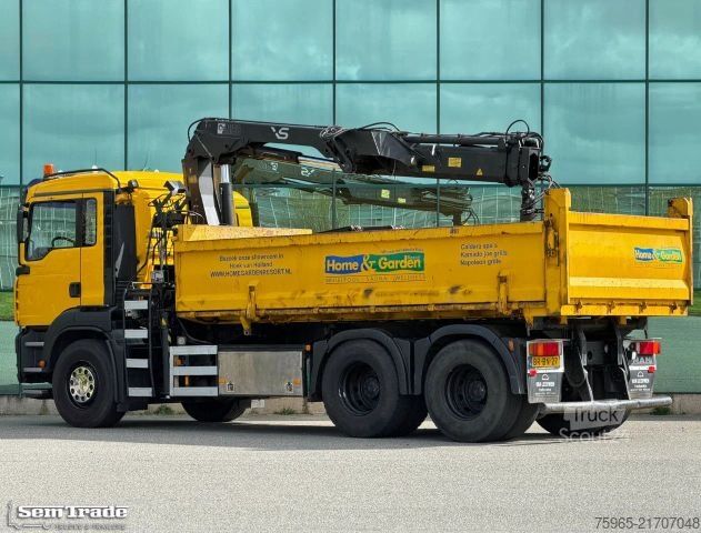 Autocarro ribaltabile MAN TGA 26.350 6X4 HIAB 144D-2 KIPPER ONLY 149.000 K