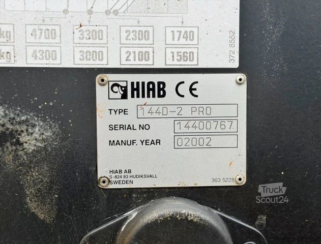 Autocarro ribaltabile MAN TGA 26.350 6X4 HIAB 144D-2 KIPPER ONLY 149.000 K