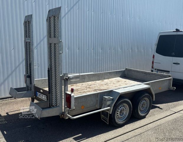 Zema kravnes piekabe BLOMENRÖHR 3,5 to Tandem-Anhänger Minibagger Tieflader